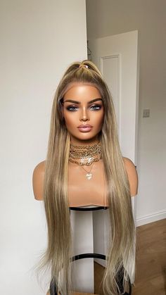 ITEM DESCRIPTION Dark Ash Blonde Human Hair Wig With Light Blonde Highlight*180% Density Wig*26 Long Straight Human Hair Wig*13x4HD Lace Wig*Free Part Wig 🚚DELIVERY  UK - next working day order before 12:00 midday International 1-3 working days  💝FEATURES Super Light weight, doesn't feel like you are wearing a wig at all, very natural realistic wig with natural realistic density Hair Type - Brazilian human Hair Density - 180% Colour -  Dark Ash Blonde With Light Golden Blonde Highlights Hair P Realistic Wig, Free Part Wig, Blonde Human Hair Wig, Straight Human Hair Wig, Dark Ash Blonde, Light Blonde Highlights, Golden Blonde Highlights, Blonde Highlight, Human Hair Wigs Blonde