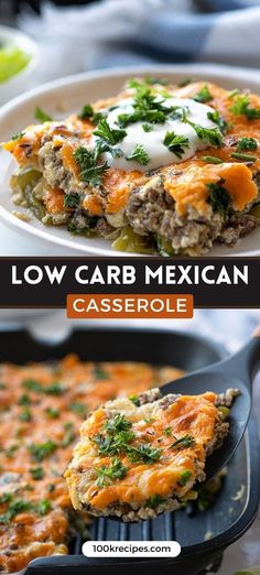 an image of low carb mexican casserole