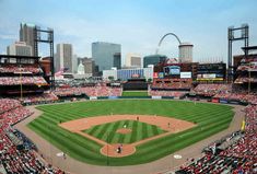 a baseball stadium filled with lots of people