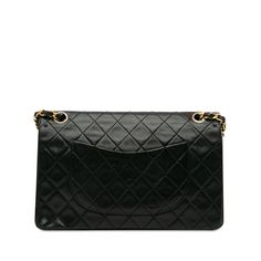 Elevate your style with the iconic Auth Chanel Medium Quilted Lambskin Double Flap in classic black. Crafted from luxurious lambskin leather, this timeless piece features the signature diamond quilting and gold-tone hardware. The double flap design offers versatility, allowing you to transition effortlessly from day to night. A must-have for any fashion enthusiast, this Chanel bag exudes sophistication and refinement, making it a coveted addition to your collection. Woven Chain, Fashion Enthusiast, Leather Weaving, Wallet Fashion, Diamond Quilt, Small Leather Goods, Vintage Shoes, Burberry Bag, Lambskin Leather