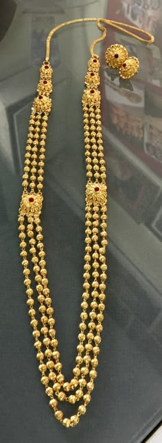 Gold Thushi Jewellery Designs, Thushi Necklace Gold