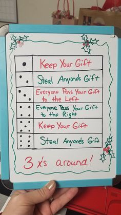 a hand holding up a sign that says keep your gift and 3 x's around