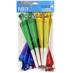 Get the party started with these colorful party horns! With holographic foil exteriors and tinsel fringe, they'll make fun and festive noise at any kind of celebration! Party Horns, Contact Lens Solution, Calendar Poster, Passport Photo, Delivery Photos, Birthday Shoot, Holographic Foil, Canvas Decor, Colorful Party