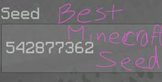 the words seed best and mineoff are written in neon pink on a gray background