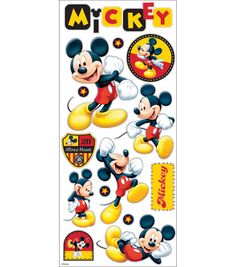 mickey mouse stickers on a white background