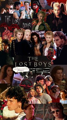 the lost boys collage is shown in this image