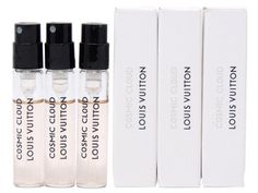 Item: Louis Vuitton Cosmic Cloud EDP Extrait De Parfum Spray Samples Size: 2.0ml .06fl oz Quantity: 3 Condition: NEW in Box Description: Boxed fragrance samples. Great way to test a new fragrance or have a wide selection of fragrances without having to buy full size bottles. Perfect for your wallet or purse. Never leave home without your favorite fragrance. Take it to the gym, on a date or leave one in your car. Great for traveling and Airline Approved to go in a carry on bag. Make great gifts or stocking stuffers. What is in the picture is exactly what you receive. Payment: Visa, Mastercard, Discover, American Express and Paypal is accepted. Shipping: Shipping is FREE to the US. Item should arrive within 1-4 business days after being shipped. International shipping is NOT available. I tak Fragrance Samples, Cologne Spray, Men's Fragrance, New Fragrances, Womens Fragrances, Perfume Spray, Mens Fragrance, American Express, Carry On Bag