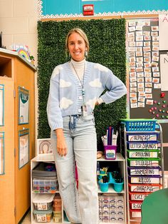 Teacher Outfits Cardigan, Tshirt Teacher Outfits, Teacher Sweater Outfit, Easy Teacher Outfits Winter, Teacher Outfits Secondary School, Fun Preschool Teacher Outfits, Childcare Teacher Outfits, Appropriate Teacher Outfits, Teacher Cardigan Outfits