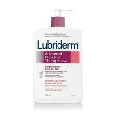 lubriderm advanced moisture therapy lotion absorbs in seconds and helps transform extra-dry skin into healthier-looking- more resilient skin in just one week. | lubriderm advance moisture therapy lotion 480ml Lubriderm Lotion, Extra Dry Skin, Body Lotion Cream, Creamy Concealer, Skin Therapy, Clay Mask, Clay Masks, Moisturizing Lotions, Strawberry Blonde