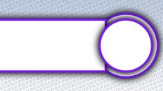 a purple and white oval frame on a gray background