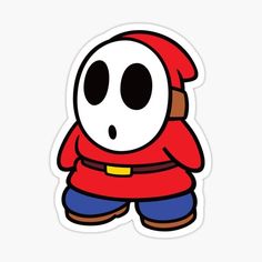 a cartoon character wearing a red hoodie and blue shorts with an odd expression on his face