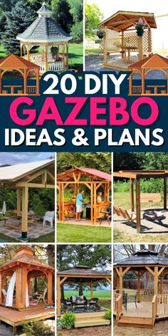 20 diy gazebo ideas and plans that are easy to build for your backyard