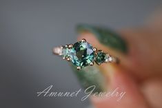 Teal sapphire ring,green Madagascar sapphire engagement ring Size 5 14 – Amunet Jewelry Blue Green Sapphire Ring, Teal Sapphire Ring, Montana Sapphires, Blue Green Sapphires, Engagement Ring Size, Teal Sapphire, Montana Sapphire, Sapphire Engagement Ring, Engagement Ring Sizes