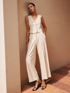 Solid Suit Straight Leg Pants Luxury Straight Leg Chinos For Summer, Luxury Chino Cotton Twill Pants For Spring, Luxury Tailored Linen Pantsuit, Spring Tailored Pants, Luxury Women's Spring Chinos, Suits Straight Pants, Tailored Linen Pants Women, Luxury Straight Leg Summer Chinos, Luxury Elegant Straight Leg Chinos