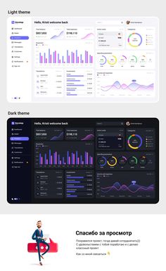 the landing page for an app that is designed to look like it has many different dashboards