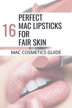 the cover of mac cosmetics's guide to perfect mac lipsticks for fair skin