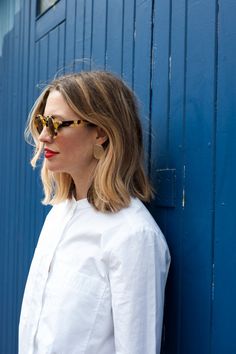 Looks Street Style, Long Bob, Hair Envy, 가을 패션, Mode Inspiration, Messy Hairstyles, Hair Dos, Hair Day, Red Lips