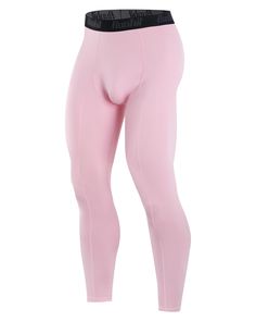 the bottom view of a woman's pink leggings