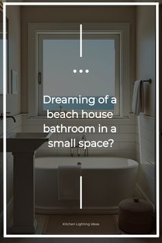 Coastal small bathroom with shiplap walls and ocean view Beach House Bathroom, Small Space Kitchen