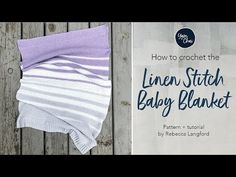 a book with the title how to crochet the lion - stitch baby blanket