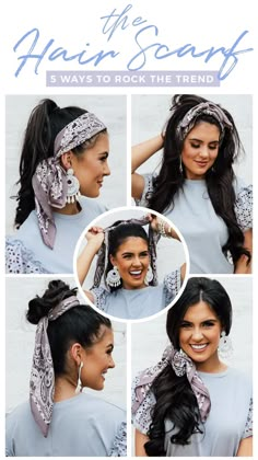 Scarf Trends, Bow Hairstyle, Updos For Medium Length Hair, Impressions Online Boutique, Hair Scarf