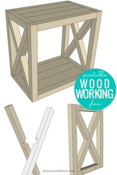 the woodworking plans for this table are easy to make and look like they could be used