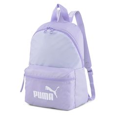 This bag is logomania, inside and out. The front zip pocket features a large PUMA No. 1 Logo print, while the straps also call out the brand in bold fashion with contrasting wordmarks down each side. Inside, the lining is covered with heat-embossed PUMA wording too. An internal slip-in pocket also has room for a device of up to 12 inch, so it's great for when you're on the go. $29.95 Mochila Nike, No 1 Logo, Cute Birthday Pictures, Mini Mochila, Purple Backpack, School Bags For Girls, 1 Logo, Fancy Bags, Birthday Pictures