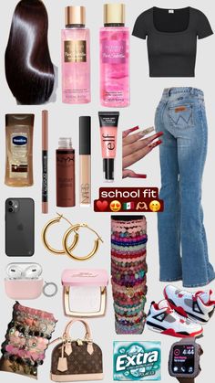 school fittt 😍🫶🏼🗣️💋🧿#beauty #latina #mexican #outfitinspo #fyp #viral Mexican Clothing Style, Cool Makeup Looks, Trendy Outfits For Teens