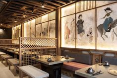 Korean Retail Design, Korean Restaurant Design Interiors, Korean Interior Design, Japanese Restaurant Interior, Korean Bbq Restaurant, Japanese Restaurant Design, Small Restaurant Design, Japan Interior, Lake House Interior