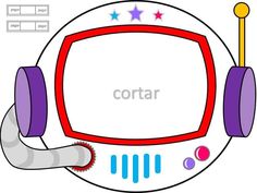 a computer screen with headphones on it and the word cortar above it