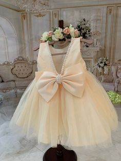 Baby Girl Beige/ Champagne Elegant Tutu Pearl First Birthday Dress by TinysweetpeaBoutique on Etsy Champagne Birthday Dress, Pearl Applique, Baby Princess Dress, First Birthday Dress, Beige Champagne, Pink Tutu Dress, First Birthday Dresses, Girls Tutu Dresses