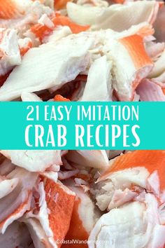 21 easy iittion crab recipes Seafood Snackers Recipes, Imitatation Crab Recipe Low Carb, Easy Crab Recipes Simple, Crab Cake Casserole Recipes, Crab Recipes For Dinner, Recipes With Crab Meat Easy, Crab Wraps Recipes, Crab Meat Meals, Crabmeat Recipes Easy