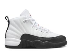 nspired by the original 1996 'Taxi' release, the Air Jordan 12 Retro 'Red Taxi' also known as 'Taxi Flip' adds a touch of color to a tumbled white leather upper. These shoes have stitched lines on the side panels and a lizard-textured black mudguard on the outside of the foot. They ride on a lightweight Phylon midsole with full-length Zoom Air cushioning for a soft feel and a carbon fiber spring plate to promote stability. Jordan 4’s, Jordan Retro 12, Jordan Yeezy, Air Jordan 12, Jordan 9, Jordan 10, Jordan 8, Air Jordan 12 Retro, Jordan 7