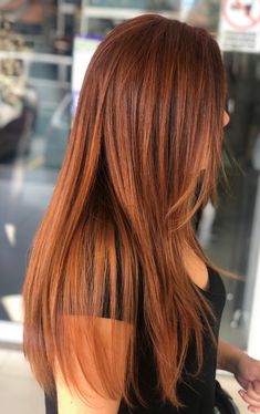 Copper With Babylights, Summer Copper Hair, Pretty Red Hair, Long Hair Ponytail, Red Hair Inspo, Hair Inspiration Short, Hair Affair, Haircut And Color, Hair Color And Cut