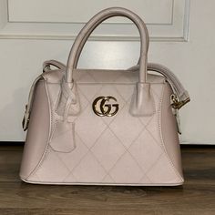 Received As A Gift A Couple Of Years Ago And Have Only Used It A Few Of Times. In Great Condition. Gucci Bag With Silver-tone Hardware For Party, Gucci Pink Shoulder Bag With Detachable Handle, Pre-owned Luxury Gucci Bags, Pink Gucci Bag With Gold-tone Hardware, Gucci Bag With Gold-tone Hardware In Signature Coated Canvas, Gucci Purse, Bags Gucci, Gucci Bags, Gucci Bag