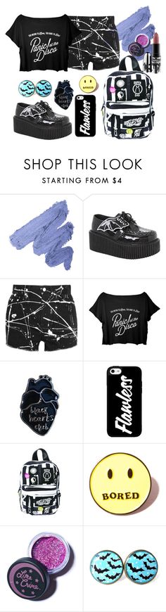 "meh" by chickadeeanya ❤ liked on Polyvore featuring Demonia, Yves Saint Laurent, Current Mood, Local Heroes, Lime Crime and MAC Cosmetics Pastel Goth Room Ideas, Goth Room Ideas, Goth Room, Short Jean Shorts, Local Heroes, Black Platform Shoes, Short Jean, Awesome Outfits