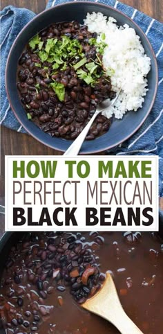 how to make perfect mexican black beans