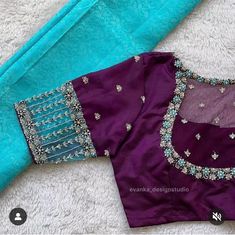 Blouse Design Silk Saree, Blouse Design Silk, Trending Blouse Design, Silk Saree Blouse Design, Trending Blouse, Latest Blouse Design, Saree Blouse Design, Blue Blouse Designs, Netted Blouse Designs