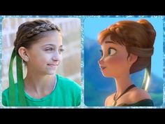 Frozen Inspired Anna's Coronation Hairstyle Tutorial - A CuteGirlsHairstyles Disney Exclusive - YouTube Frozen Coronation, Frozen Hairstyles, Disney Hairstyles, Anna Coronation, Front Braid, Flower Girl Hair Clip, Anna Hair, Hairstyle Video, Elsa Hair