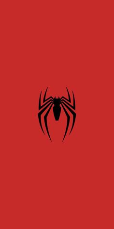 a red background with black spider logo on the bottom right corner and an orange back ground