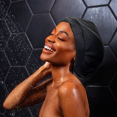 Experience the ultimate in shower time luxury with Hairbrella's 100% microfiber, waterproof exterior and satin-lined interior. Keep your hairstyle as fresh as your cleanliness with this superior shower cap. FEATURES 100% Waterproof and Leak Proof: Our lightweight microfiber wicks away moisture making sure your strands Rain Bonnet, So Fresh So Clean, Hair Dry, Kids Rain, Rain Hat, Bandana Headband, Shower Time, Sports Headbands, Shower Cap