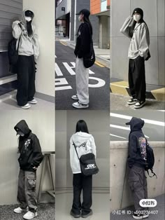 Tomboy Sweatpants Outfit, Minimalist Black Outfits Women, Easy Acubi Outfits, Outfit Ideas Boyish Style, Easy Baggy Outfits, Baggy Acubi Fashion, Tomboy Cute Outfits, Simple Boyish Outfits, How To Style Baggy Clothes