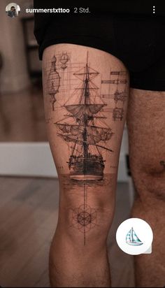 108 Tattoo, Family Sleeve Tattoo, Simple Leg Tattoos, Detailed Tattoos, Inside Of Arm Tattoo, Nautical Tattoo Sleeve, Knee Tattoos, Sketch Style Tattoos