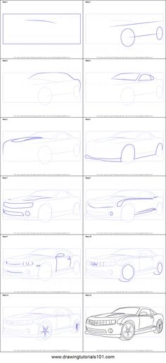 how to draw cars for beginners step by step drawing lesson with pictures and instructions