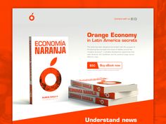 an orange and white book cover with the words orange economy in latin - america secrets