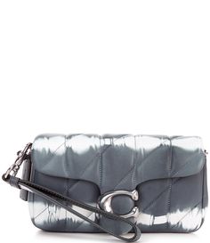 From COACH, this crossbody bag features: Approx. length: 7.32"height: 4.25"width: 1.18"LeatherFabric liningDetachable wrist strapDetachable chain strap with 23" drop for shoulder or crossbody wearOutside open pocketInside multifunction pocketTwo credit card slotsPushlock closureImported. Crafts Beautiful, Midnight Navy, Gianni Bini, Dillard's, Leather Fabric, Global Fashion, Wrist Strap, Handbag Accessories, Chain Strap