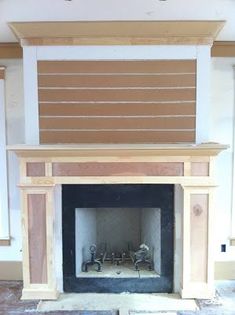 the fireplace is being built and ready to be installed in the living room or kitchen