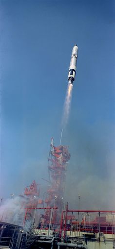 #Now in 1966, Gemini IX-A, the 7th crewed mission, launches on a 3-day flight: http://go.nasa.gov/1o3zt1b pic.twitter.com/c0g2Tk9UFe Space Reference, Space Things, Nasa History, Nasa Missions, Apollo Missions