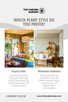 the interior garden advertises which plant style do you prefer? and how to use it