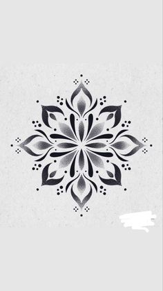 a black and white drawing of a flower